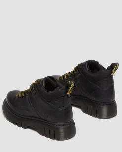 Dr. Martens Boots Basses Woodard En Cuir à Lacets Noir — Grizzly Discount