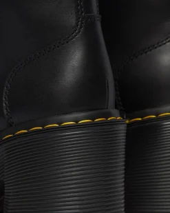 Dr. Martens Boots Chesney En Cuir à Talons évasés Et à Lacets Noir — Sendal Sale