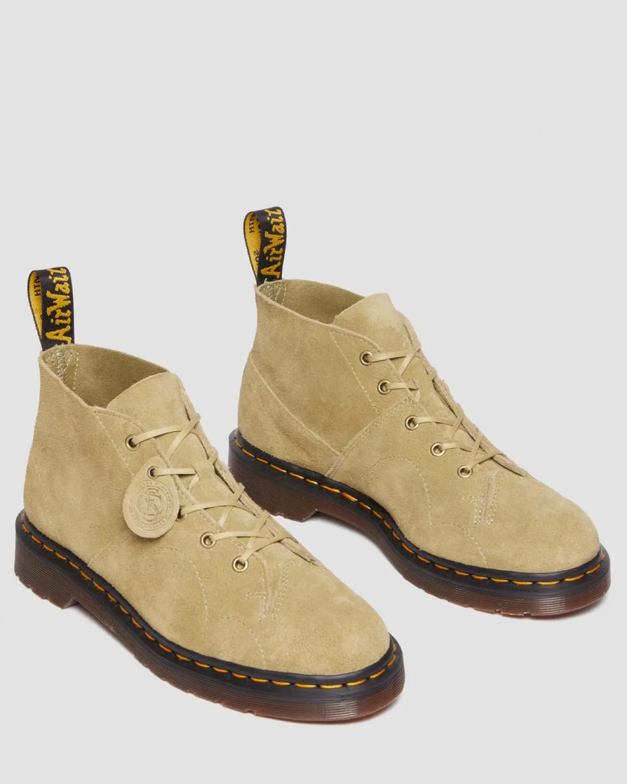 Dr. Martens Boots Church En Daim Desert Oasis Olive clair — Desert Oasis Suede Best