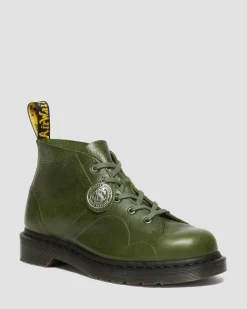 Dr. Martens Boots Church Monkey En Cuir Buckingham Seaweed — Buckingham Cheap