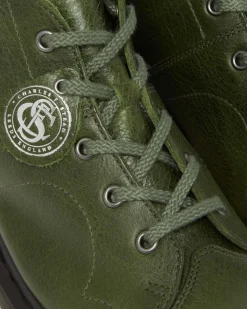 Dr. Martens Boots Church Monkey En Cuir Buckingham Seaweed — Buckingham Cheap