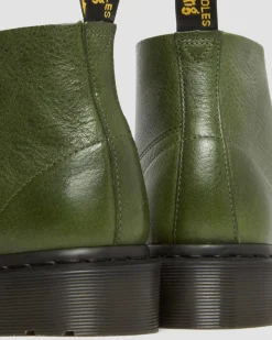 Dr. Martens Boots Church Monkey En Cuir Buckingham Seaweed — Buckingham Cheap
