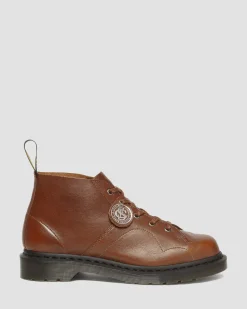 Dr. Martens Boots Church Monkey En Cuir Buckingham Urban Brown — Buckingham Clearance