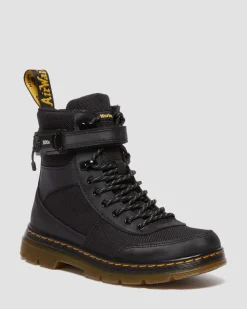 Dr. Martens Boots Combs Tech Extra Tough Poly Junior Noir — Extra Tough 50/50+Rubbery Discount