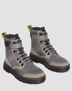 Dr. Martens Boots Combs Tech II Doublées De Polaire NICKEL GREY — Buffbuck Two Tone Nylon Online