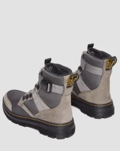 Dr. Martens Boots Combs Tech II Doublées De Polaire NICKEL GREY — Buffbuck Two Tone Nylon Online