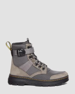 Dr. Martens Boots Combs Tech II Doublées De Polaire NICKEL GREY — Buffbuck Two Tone Nylon Online