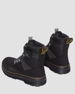 Dr. Martens Boots Combs Tech II Doublées De Polaire BLACK — Buffbuck Two Tone Nylon Outlet