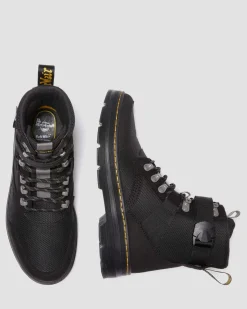 Dr. Martens Boots Combs Tech II Doublées De Polaire BLACK — Buffbuck Two Tone Nylon Outlet
