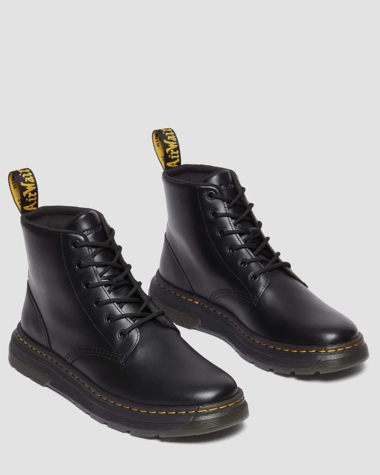 Dr. Martens Boots Crewson Chukka En Cuir à Lacets BLACK Outlet