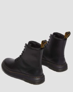 Dr. Martens Boots Crewson En Cuir à Lacets BLACK Fashion