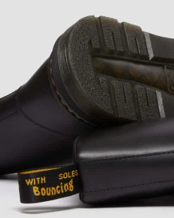 Dr. Martens Boots Crewson En Cuir à Lacets BLACK Fashion