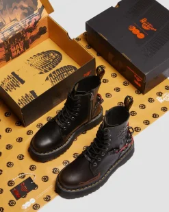 Dr. Martens Boots Jadon Mad Max En Cuir Dark Taupe — Orleans Cheap