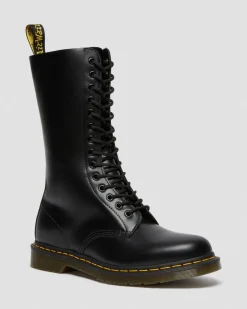 Dr. Martens Boots Montantes 1914 En Cuir Smooth à Lacets Noir — Smooth Leather Flash Sale