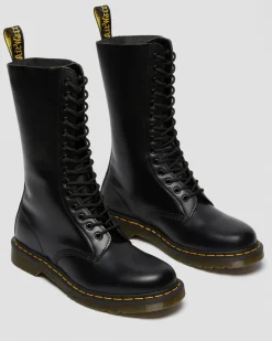 Dr. Martens Boots Montantes 1914 En Cuir Smooth à Lacets Noir — Smooth Leather Flash Sale