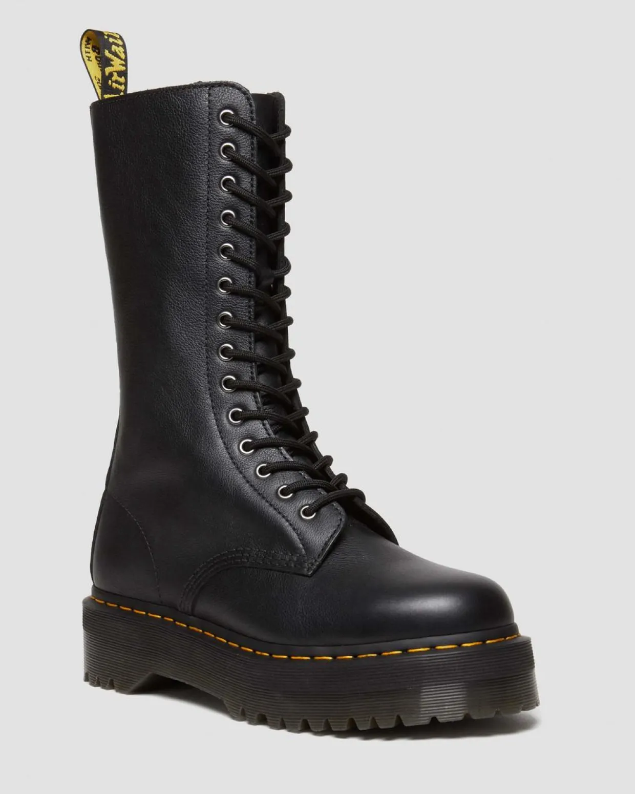 Dr. Martens Boots Montantes 1B99 En Cuir Pisa à Lacets Noir — Pisa Best