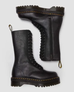 Dr. Martens Boots Montantes 1B99 En Cuir Pisa à Lacets Noir — Pisa Best