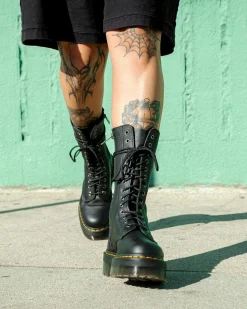 Dr. Martens Boots Montantes 1B99 En Cuir Pisa à Lacets Noir — Pisa Best