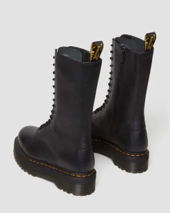 Dr. Martens Boots Montantes 1B99 En Cuir Pisa à Lacets Noir — Pisa Best