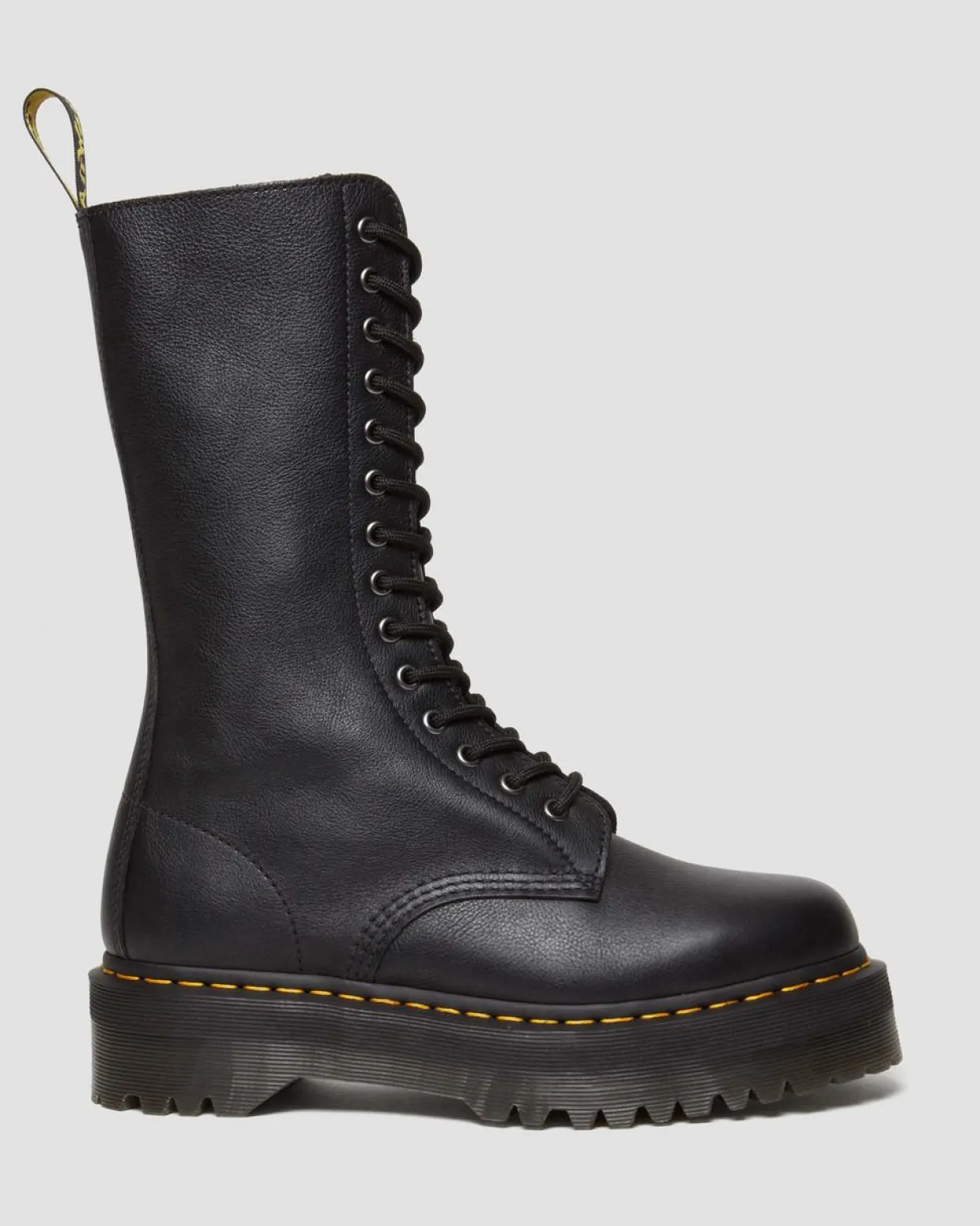 Dr. Martens Boots Montantes 1B99 En Cuir Pisa à Lacets Noir — Pisa Best