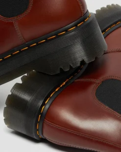 Dr. Martens Boots Plateformes 2976 Quad Doublées De Fourrure Synthétique Marron — Abruzzo Wp Best Sale
