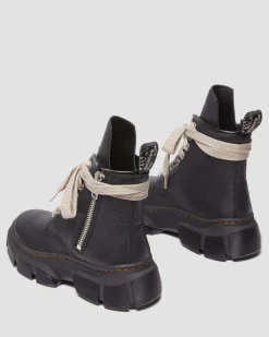 Dr. Martens Boots Plateformes 1460 Rick Owens DMXL Jumbo Lace Up En Cuir Noir — Lunar Best