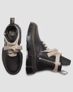 Dr. Martens Boots Plateformes 1460 Rick Owens DMXL Jumbo Lace Up En Cuir Noir — Lunar Best