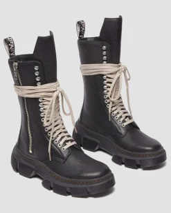 Dr. Martens Boots Plateformes 1918 Rick Owens DMXL En Cuir Noir — Lunar Online
