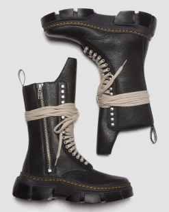 Dr. Martens Boots Plateformes 1918 Rick Owens DMXL En Cuir Noir — Lunar Online