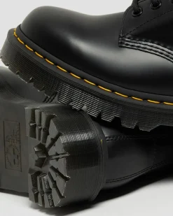 Dr. Martens Boots Plateformes Bex 1460 En Cuir Smooth Noir — Smooth Leather Sale