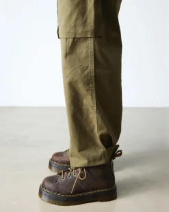 Dr. Martens Boots Plateformes Church Arc En Cuir Crazy Horse Marron foncé — Crazy Horse Fashion