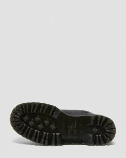 Dr. Martens Boots Plateformes Jadon En Cuir Fourrées Noir — Pisa Outlet