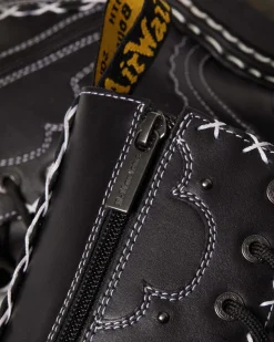 Dr. Martens Boots Plateformes Jadon Hi Contrast Stitch En Cuir Noir — Wanama Cheap