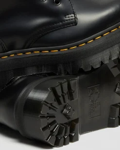 Dr. Martens Boots Plateformes Jadon Hi En Cuir Smooth Noir — Polished Smooth Discount