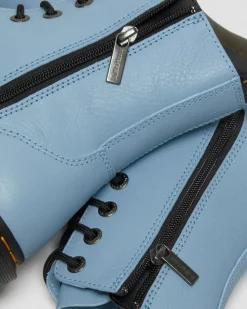Dr. Martens Boots Plateformes Jadon III En Cuir Pisa Bleu — Pisa Online