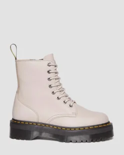 Dr. Martens Boots Plateformes Jadon III En Cuir Pisa VINTAGE TAUPE — Pisa Best