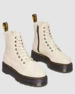 Dr. Martens Boots Plateformes Jadon III En Cuir Pisa Beige texturé — Pisa Flash Sale