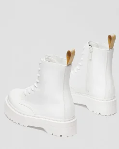 Dr. Martens Boots Plateformes Jadon II Mono Kemble Vegan Blanc — Kemble Best
