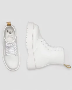 Dr. Martens Boots Plateformes Jadon II Mono Kemble Vegan Blanc — Kemble Best