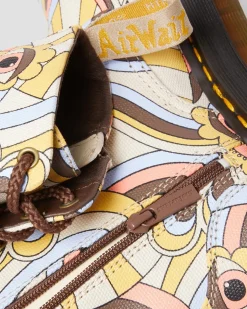 Dr. Martens Boots Plateformes Jadon Retro Ray Canvas Vegan Retro Ray — Canvas Clearance