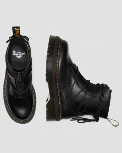 Dr. Martens Boots Plateformes Jarrick II En Cuir à Lacets Noir — Smooth+Paris Best Sale