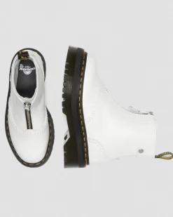 Dr. Martens Boots Plateformes Jetta Blanc — Sendal Cheap