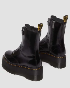 Dr. Martens Boots Plateformes Jetta Hi Max En Cuir Buttero Noir — Buttero Cheap