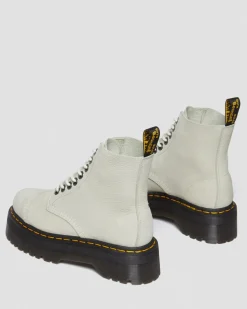Dr. Martens Boots Plateformes Sinclair En Cuir Tumbled Nubuck Smoked Mint — Tumbled Nubuck Hot