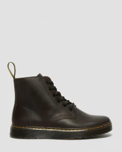 Dr. Martens Boots Thurston Chukka En Cuir Crazy Horse Marron foncé — Crazy Horse Online