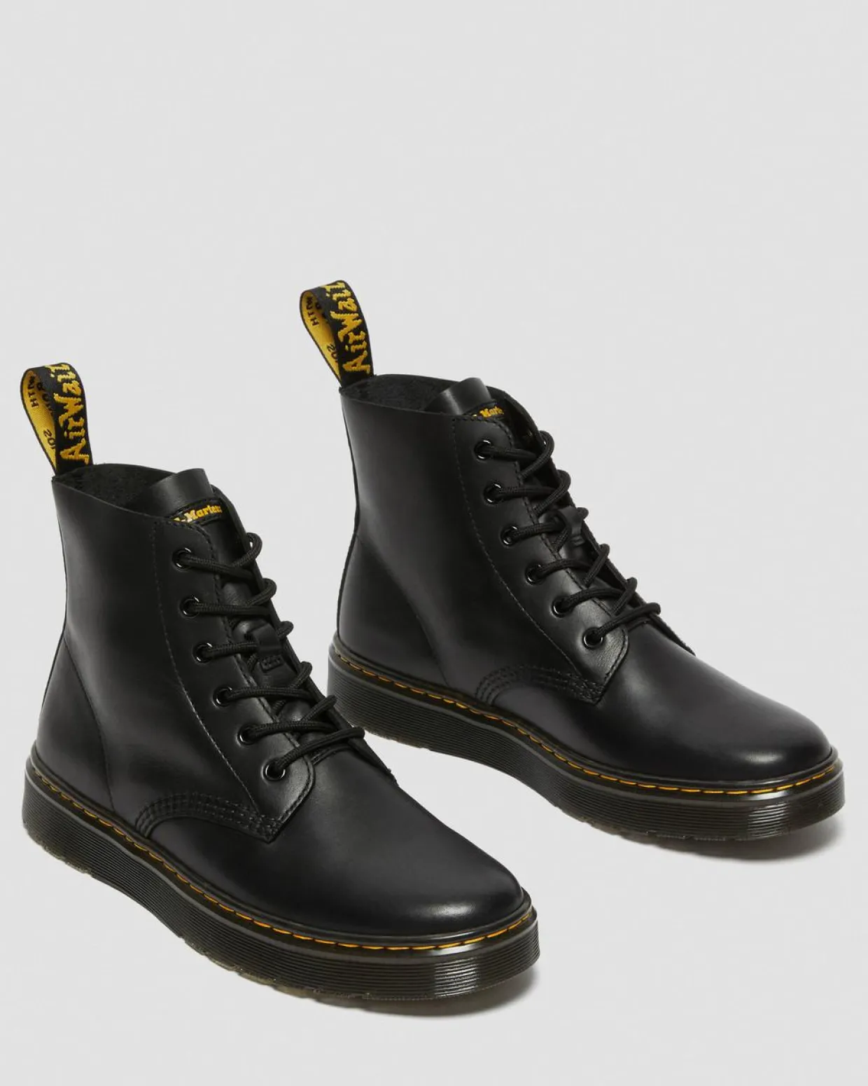 Dr. Martens Boots Thurston Chukka En Cuir Lusso Noir — Lusso Cheap