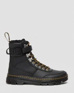 Dr. Martens Boots Utilitaires Combs Tech Doublées De Fourrure Synthétique Noir — Grove+Coated Canvas Clearance