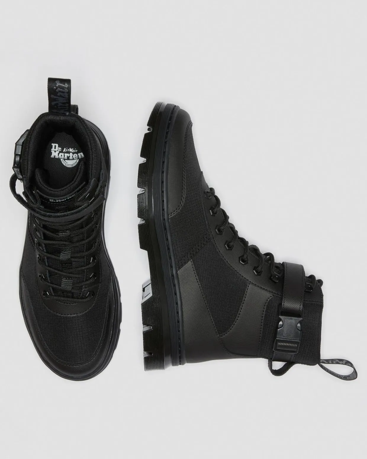 Dr. Martens Boots Utilitaires Combs Tech Poly Noir — Element Poly Rip Stop Discount