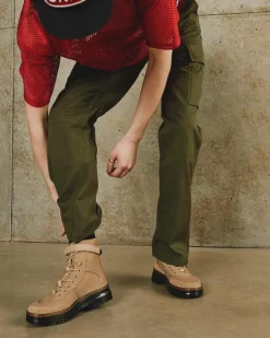 Dr. Martens Boots Utilitaires Combs Tech En Toile Et En Daim Savannah Tan — E.H.Suede Cheap