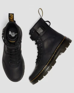 Dr. Martens Boots Utilitaires Combs Tech II En Cuir Wyoming Noir — Wyoming Store